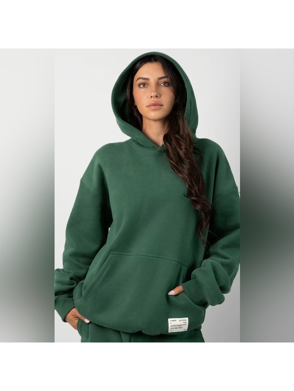 Comfrt Affirmation Hoodie Green Women’s Size Medium